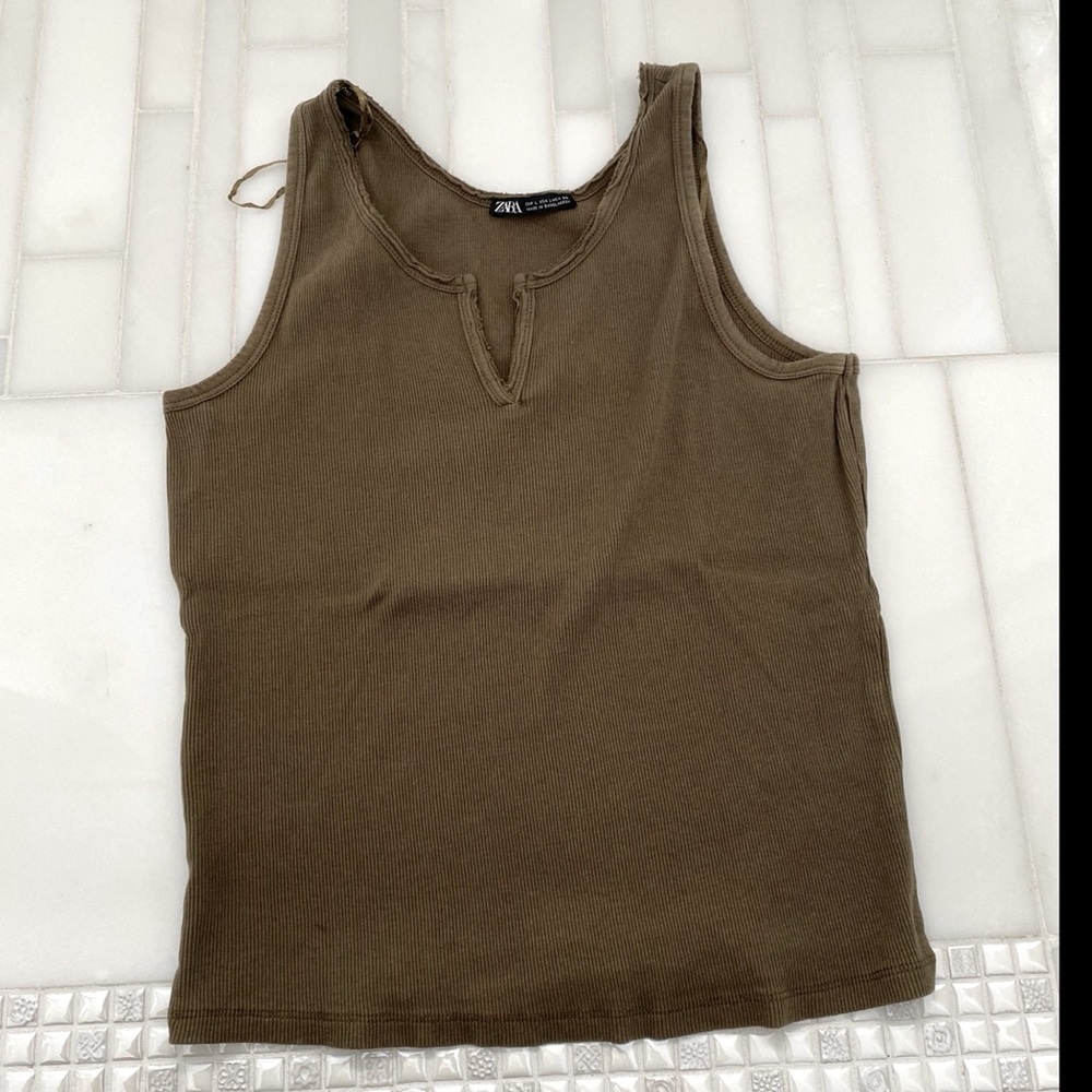 Zara Army Green Tank